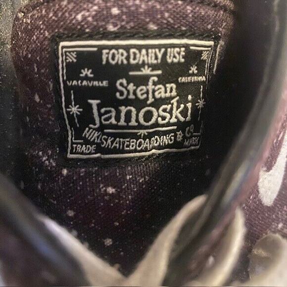 Nike Size Mens 10 SB Stefan Janoski Galaxy Starry Night Purple Sneakers Shoes - Picture 7 of 8